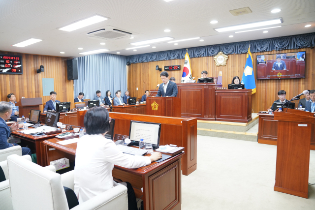 울진군의회 행정사무조사 특별위원회 모습. 울진군의회 제공