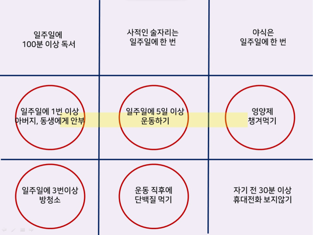 심헌재 기자의 갓생 빙고