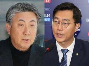 이동관 방송통신위원장 후보, 장경태 더불어민주당 최고위원. 연합뉴스