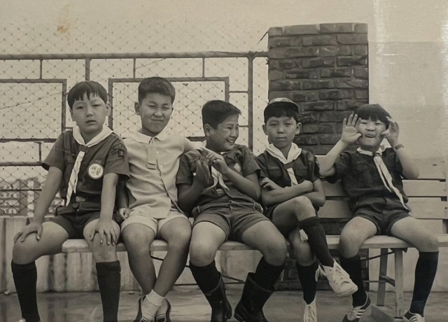 윤석열 대통령의 부친 윤기중 연세대 명예교수가 15일 별세했다. 향년 92세. 사진은 대통령실에서 15일 공개한 윤석열 대통령의 보이스카웃 활동 시절 모습. 연합뉴스