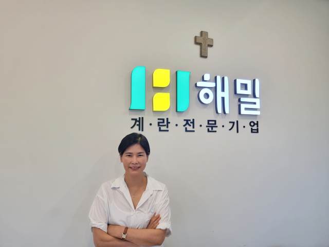 해밀 EPC 내 대표 사무실에서 정행순 대표.