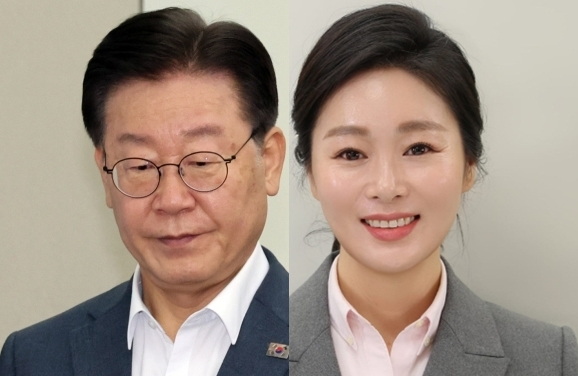 이재명 더불어민주당 대표, 이경 더불어민주당 상근부대변인. 연합뉴스. 이경 상근부대변인 페이스북