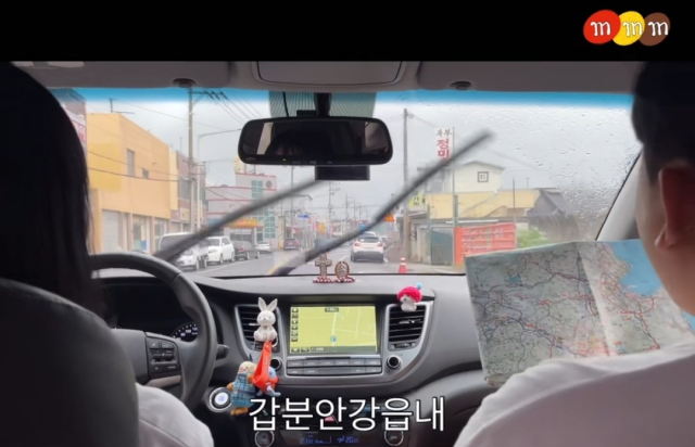 7번 국도를 찾다 경주시 안강읍으로 들어온 MMM팀.