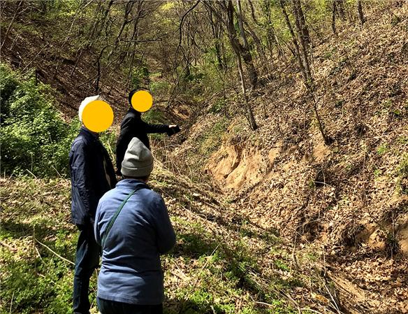 경북 김천 국민보도연맹 및 예비검속 사건 희생장소인 구성면 송죽리 돌고개 현장. 진실화해위 제공