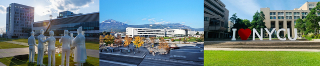 왼쪽부터 DGIST, 프랑스 Grenoble INP, 대만 NYCU 전경. DGIST 제공.