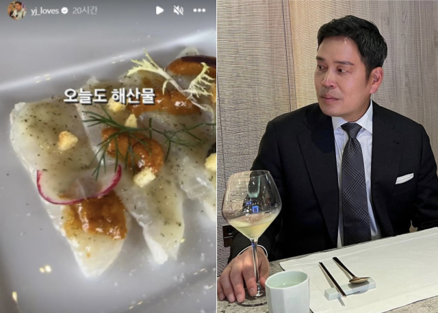 SNS에 잇따라 해산물 요리 사진을 게시한 정용진 신세계그룹 부회장. 정용진 인스타그램