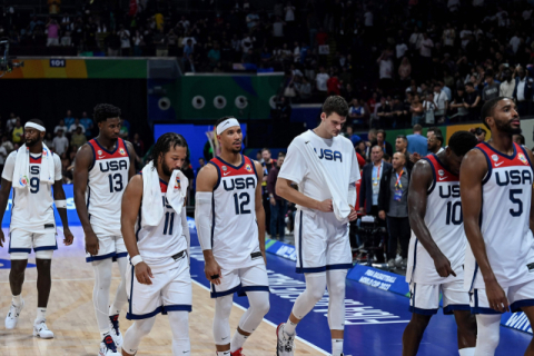 '세계 농구 최강' 수식어 떼야하나…미국, 월드컵 2연속 결승 진출 실패