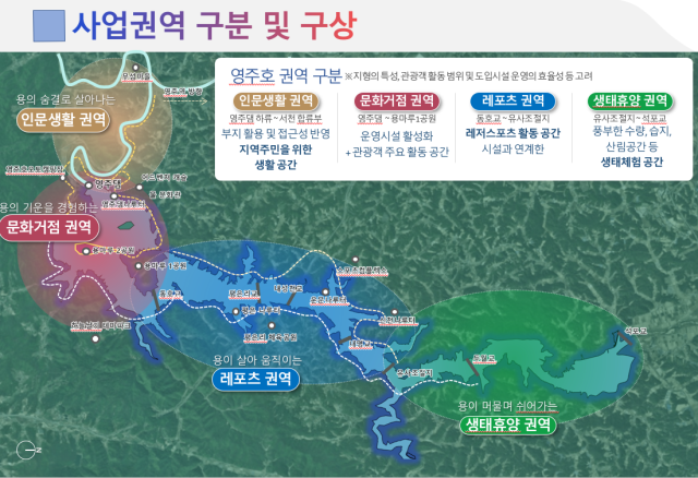 영주댐 주변 개발 계획도. 영주시 제공