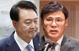 윤석열 대통령, 김의철 KBS 사장. 연합뉴스