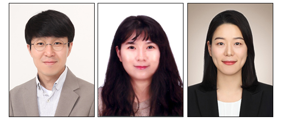 영남대 화학과 김창섭 교수 연구팀. 사진 왼쪽부터 김창섭 교수, 이애설 씨, 허혜령 박사