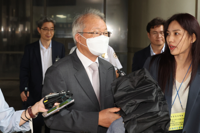 양승태 전 대법원장이 15일 오전 서울 서초구 서울중앙지법에서 열린 이른바 