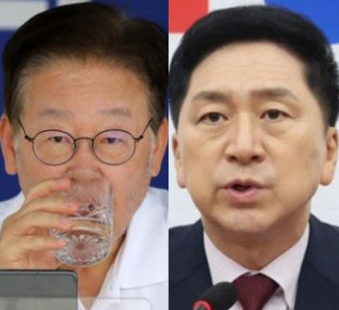 이재명 더불어민주당 대표(왼쪽), 김기현 국민의힘 대표. 연합뉴스