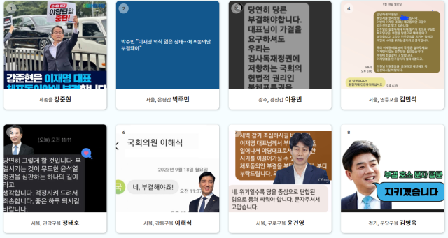 이재명 더불어민주당 대표에 대한 체포동의안 표결을 앞두고 그의 강성 지지층이 민주당 의원들의 