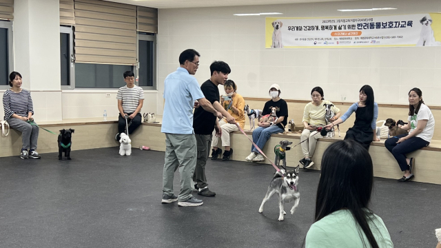 계명문화대 HiVE사업단이 반려견을 키우고 있는 달서구 주민을 대상으로 연 