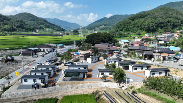 경북 예천군 임시조립주택. 행정안전부 제공