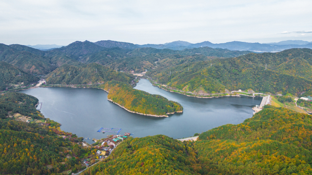 성주군 서부지역 관광 중심 성주호 전경. 성주군 제공