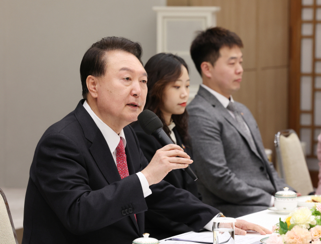 윤석열 대통령이 6일 서울 용산 대통령실 청사에서 열린 