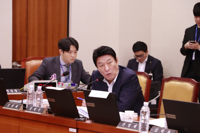 17일 질의 중인 강대식 국민의힘 의원(대구 동구을). 강대식 의원실 제공