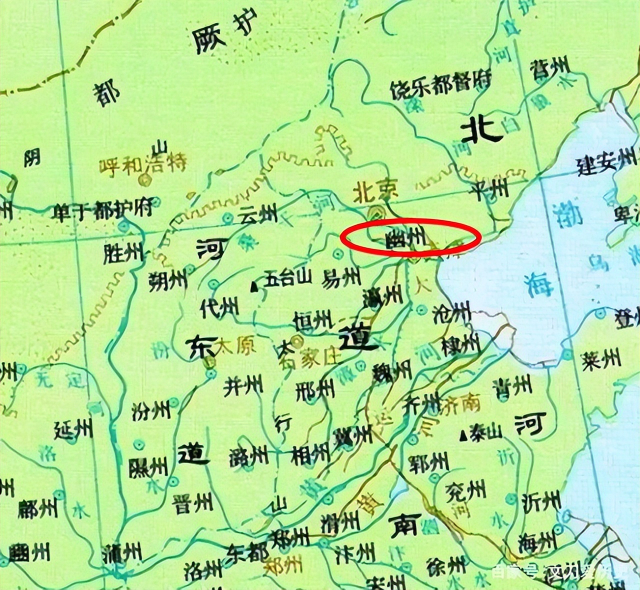 당나라때의 유주지도.