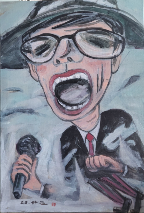 김하균, 취몽노래, 50×72.5cm, 2023.