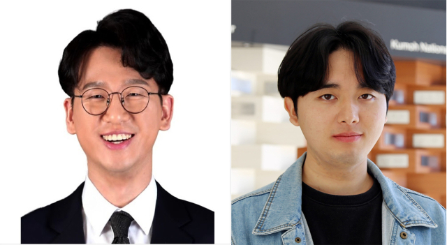 금오공대 이은호(왼쪽) 교수와 정동영 학생. 금오공대 제공