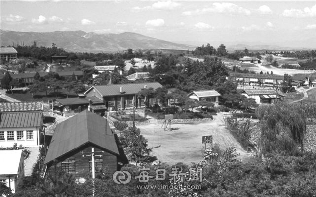 한국전쟁 발생 이후 한국으로 파견된 메노나이트 선교사들이 사역을 했던 경산시 신천동 산 11번지 일원의 메노나이트 직업학교와 그 주변 모습. 영남신학대 제공