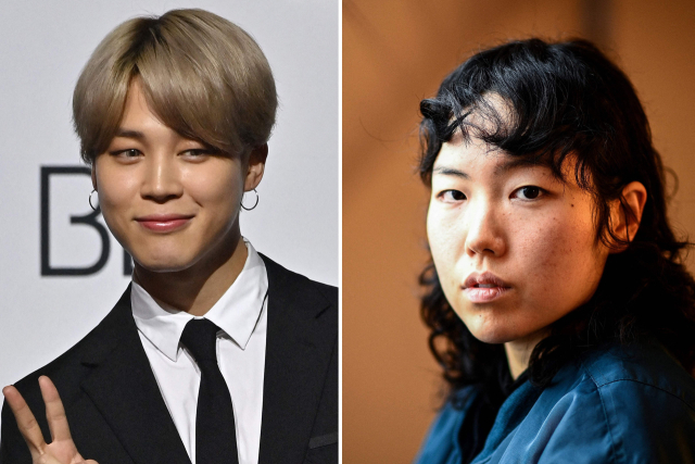 미국의 한 매체가 프랑스 영화 소식을 전하는 기사에서 BTS 지민(사진 왼쪽, 본명 박지민)의 사진을 배우 박지민(사진 오른쪽) 대신 사용했다가 팬들에게 비판을 받고 있다. AFP 연합뉴스 자료사진