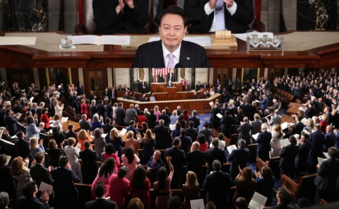 尹, 영국 의회서 영어 연설 한다 