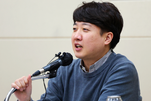 국민의힘 이준석 전 대표가 19일 오후 광주 서구 김대중컨벤션센터에서 열린 