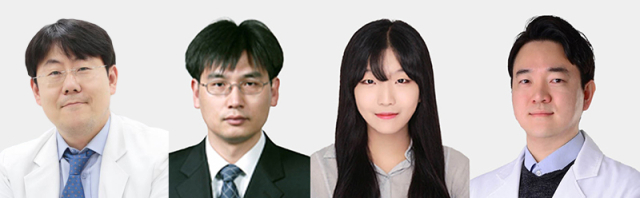 왼쪽부터 영남대병원 장민철 교수, 영남대 김정군 교수, 추유진 선임연구원, 박동휘 원장. 영남대병원 제공.