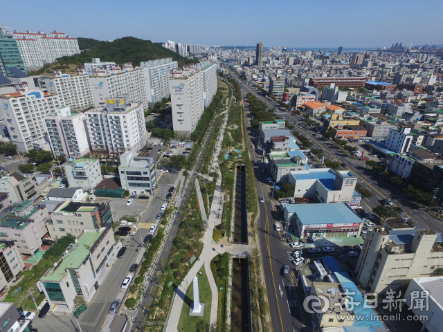 포항 철길숲 전경. 폐철도 부지였던 이곳은 도심숲으로 재탄생하며 포항시민들에게 대표 여가 공간으로 사랑받고 있다. 포항시 제공