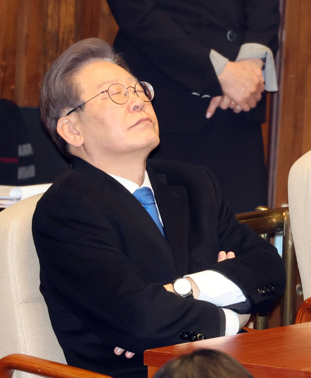 더불어민주당 이재명 대표가 30일 국회 본회의에 참석해 있다. 연합뉴스