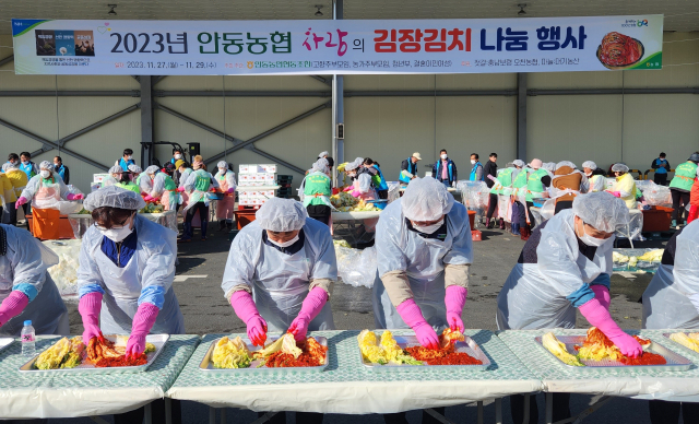 안동농협 김장김치 나눔 행사