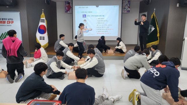 2023년 청소년스포츠안전교실 모습. 대구시체육회 제공