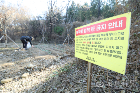 학교 실습지 무단경작 심각… 교육당국 행정대집행 나서