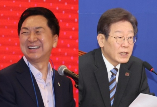김기현 국민의힘 대표, 이재명 더불어민주당 대표. 연합뉴스