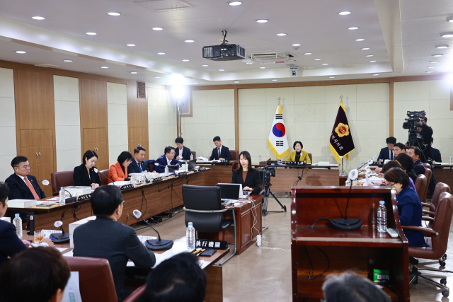 6일 대구시의회에서 열린 예산결산특별위원회의에서 의원들이 대구시를 대상으로 질의를 하고 있다. 대구시의회