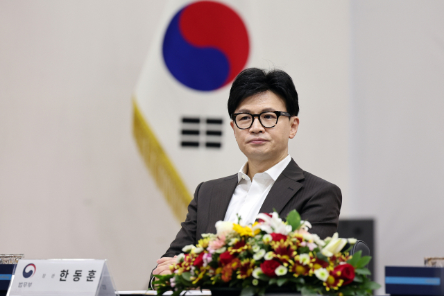 한동훈 법무부 장관이 13일 오후 경기 성남시청에서 열린 
