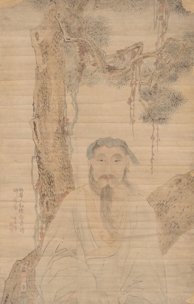 이인상(1710-1760), '검선도(劍仙圖)', 종이에 담채, 96.5×61.7㎝, 국립중앙박물관 소장