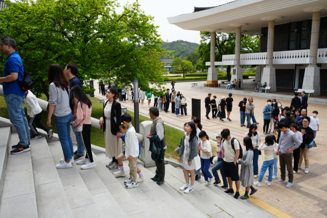 국립경주박물관을 찾은 관람객들. 국립경주박물관 제공