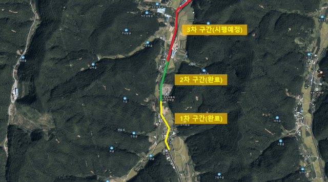 경주시 안강읍 야일천 오수관로 정비사업 구간도. 경주시 제공
