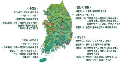 지난해 탄소중립도시 참여 의향을 밝힌 지자체. 매일신문 DB