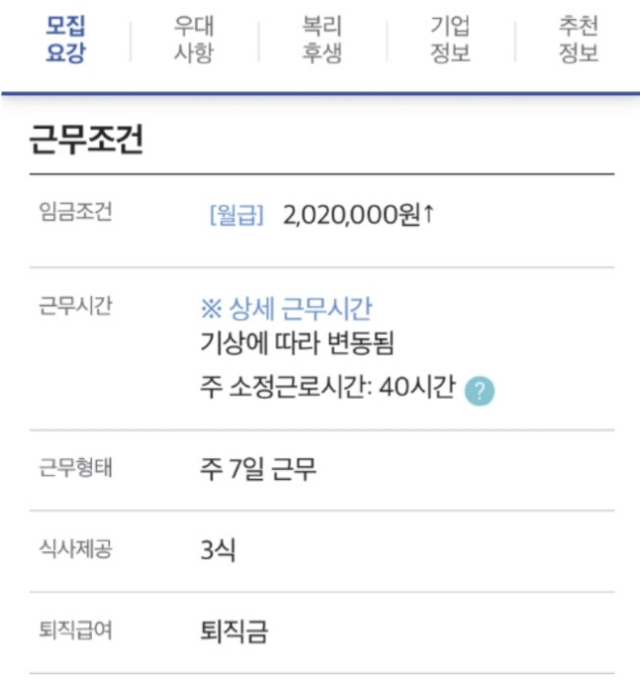 한 염전에서 주 7일에 월급 202만원을 제시한 구인 공고를 올려 논란을 일으켰다. 워크넷