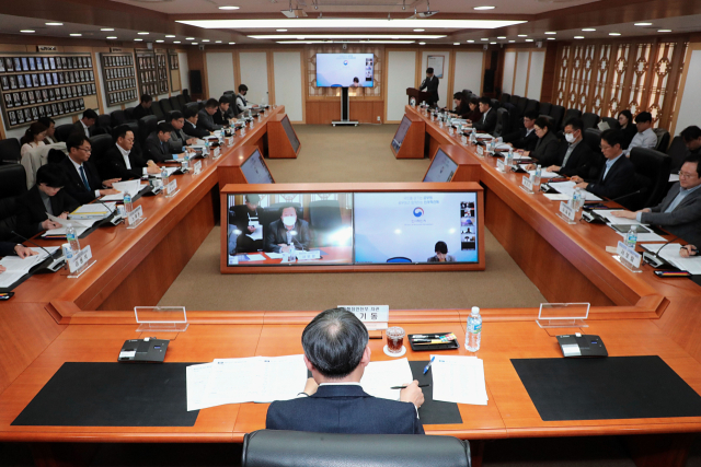 고기동 행정안전부 차관이 12일 서울 종로구 세종대로 정부서울청사 12층 중회의실에서 열린 
