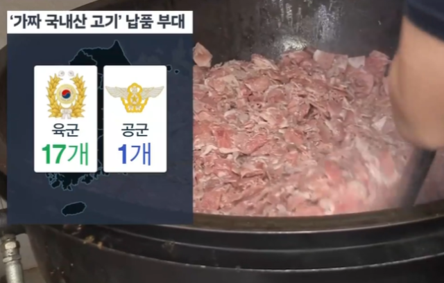 군부대에 납품하는 수입산 돼지고기를 국내산으로 속여 판매한 업체 세 곳이 적발됐다. MBN