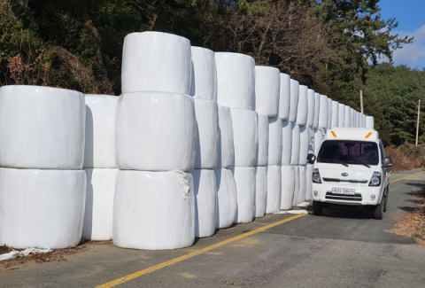 경주 축산농가서 500㎏ 곤포 사일리지 떨어져 70대 숨져