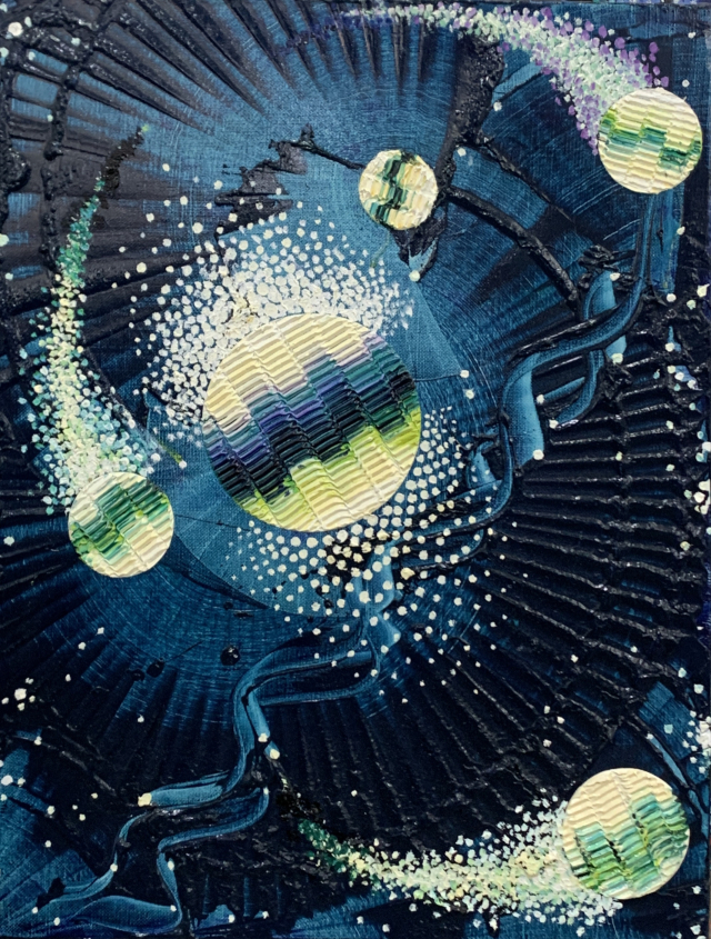 한성훈, Symphony of the universe, oil on canvas, 41x53cm, 연도미상.