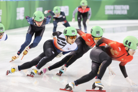 [청소년올림픽] 쇼트트랙 주재희 남자 1,500ｍ 우승…한국 첫 금메달