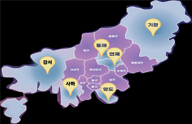 부산 달빛어린이병원 위치도. [사진=부산시]