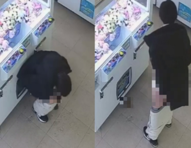 한 무인 인형뽑기 매장에서 사람이 대변을 보고 달아났다는 사연이 전해졌다. 온라인 커뮤니티 캡처